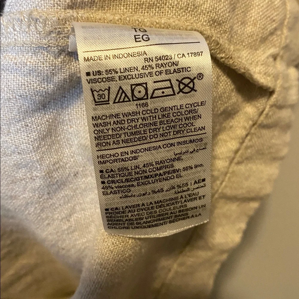 Old Navy Sleeveless Linen Blend Mini Dress Women’s XL Neutral Tan Square Neck - Picture 7 of 13